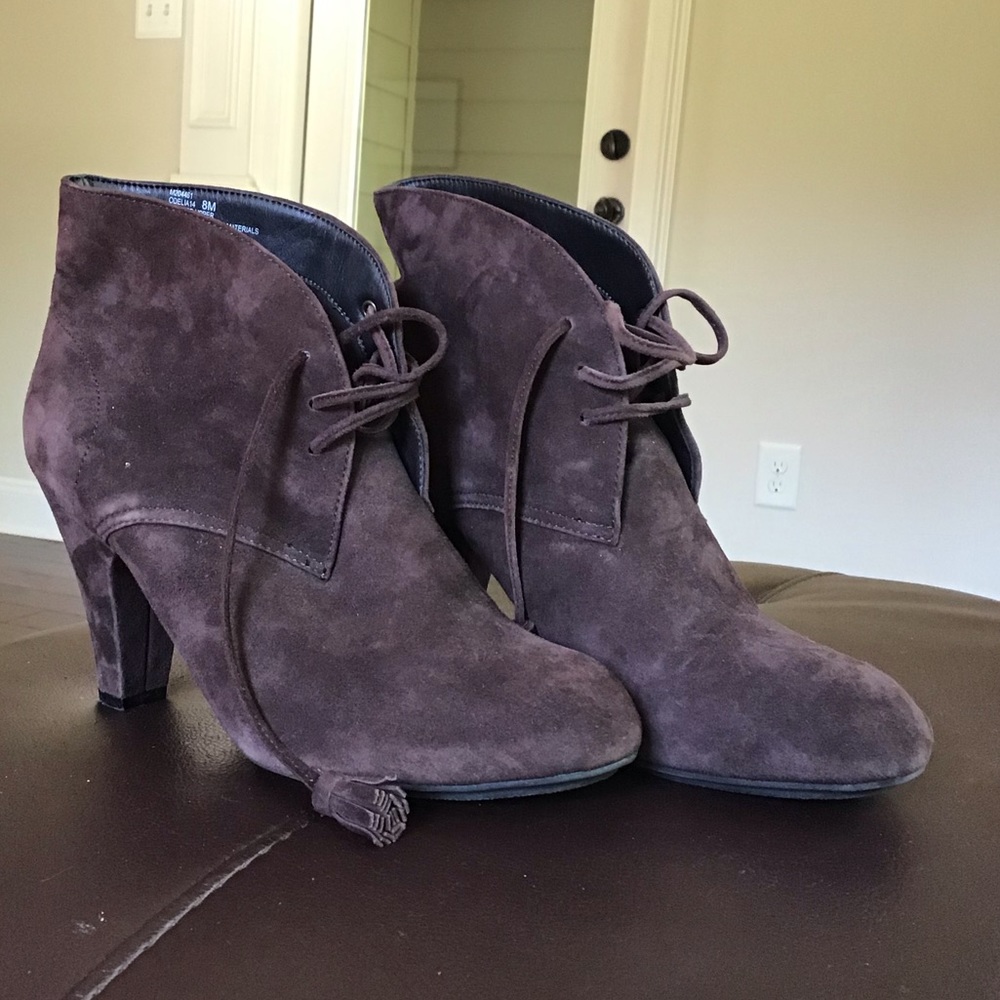 ...me Too suede ankle boots